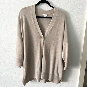 J.Jill PureJill Cream Cardigan Size XL